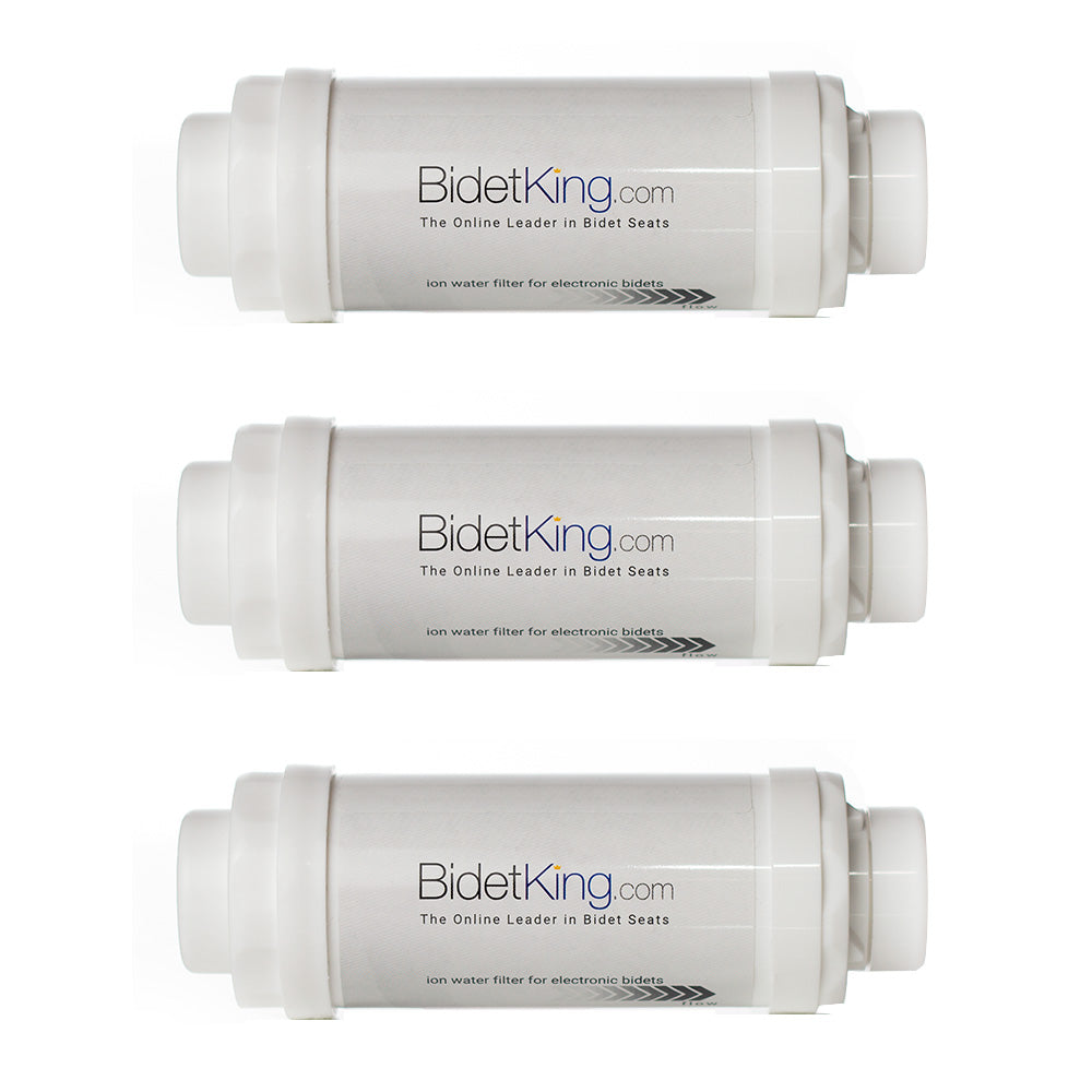 BidetKing, Bidet Seat Water Filter - Ion (Pack of 3)