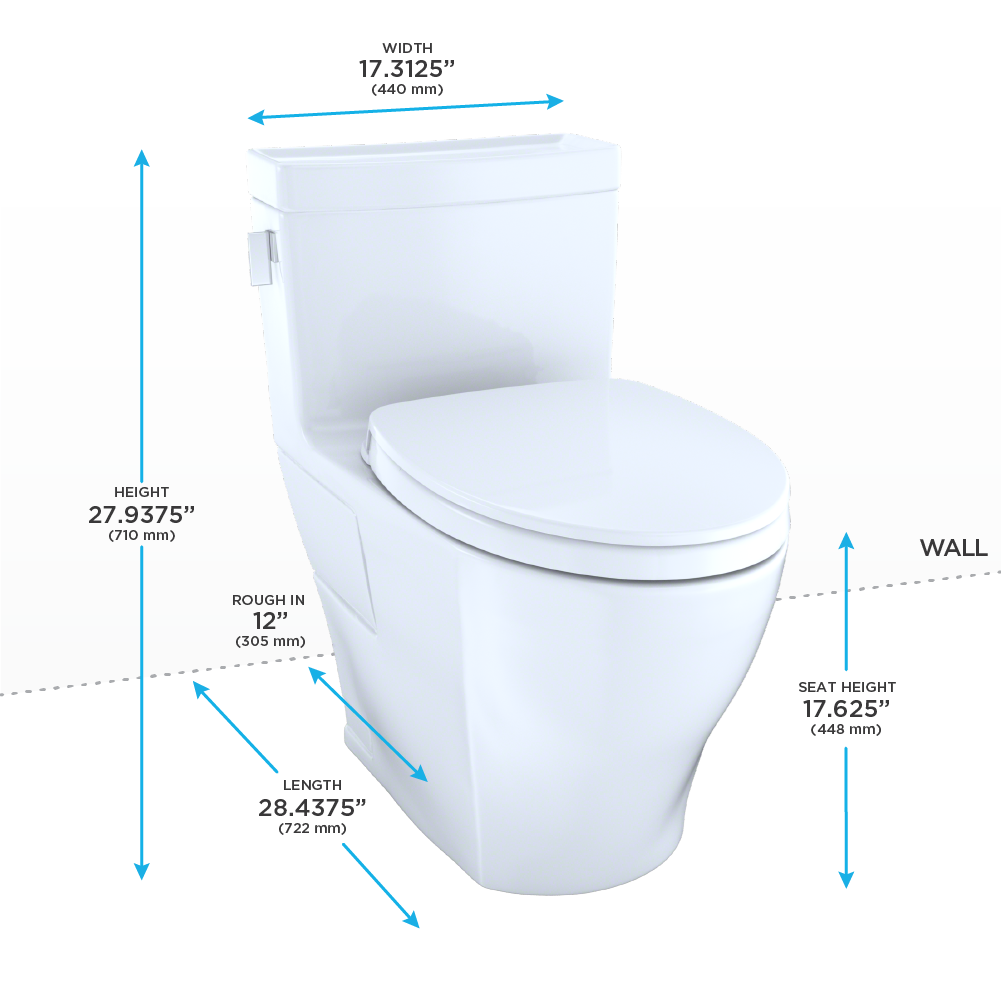 TOTO, LEGATO™ MS624124CEFG#01 ONE-PIECE TOILET, 1.28GPF, ELONGATED BOWL - WASHLET®+ CONNECTION - SoftClose Seat Included