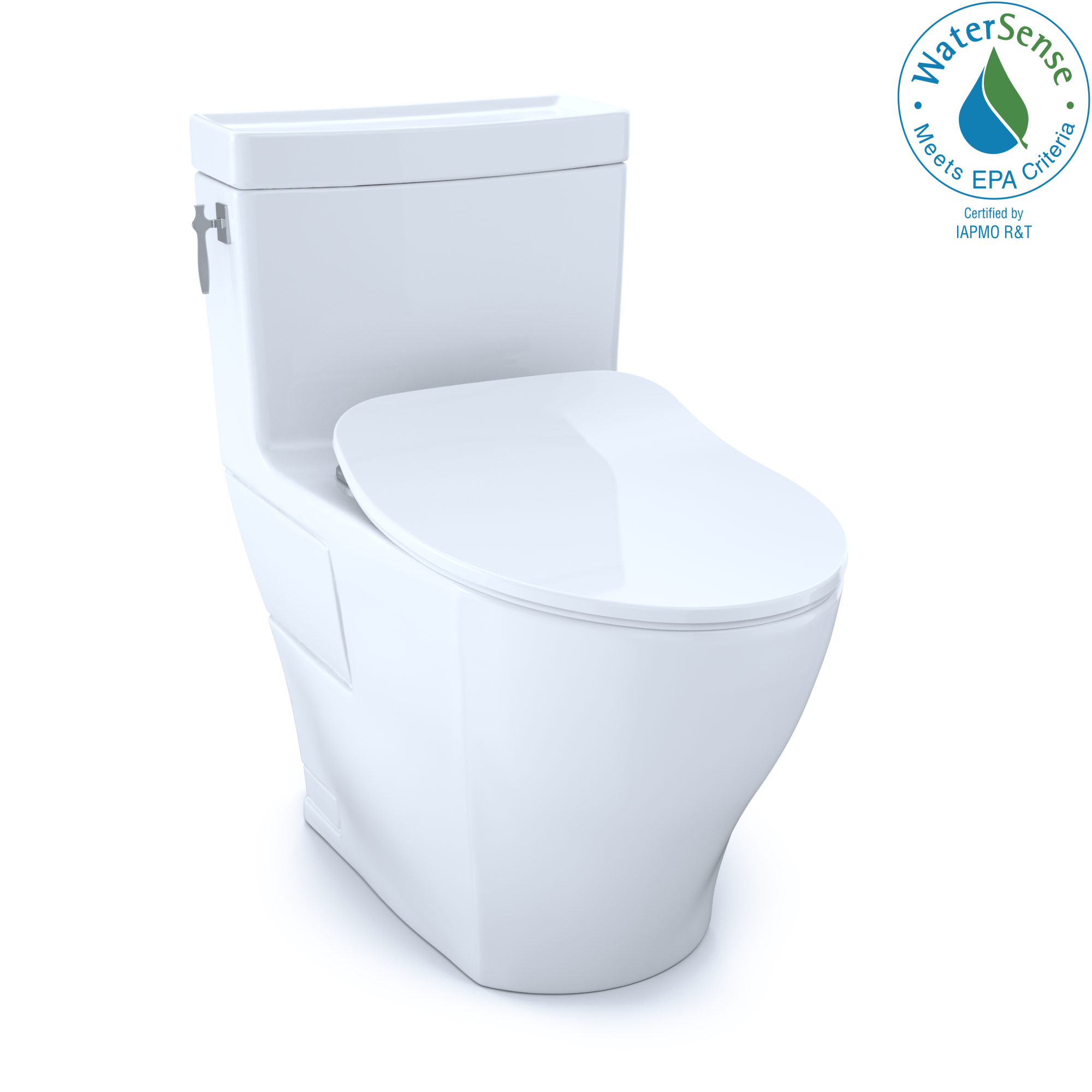 TOTO, TOTO AIMES® MS626234CEFG#01 ONE-PIECE TOILET, 1.28GPF, ELONGATED BOWL - WASHLET®+ CONNECTION - Slim SoftClose Seat Included